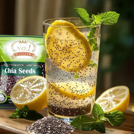 NO.1 CHOICE Premium Chia Seeds | Rich in Omega-3, Dietary Fiber, Plant Protein & Antioxidants | Raw, Unroasted, Gluten-Free Seeds for Digestion, Hydration, Smoothies, Breakfast Bowls & Nutrition