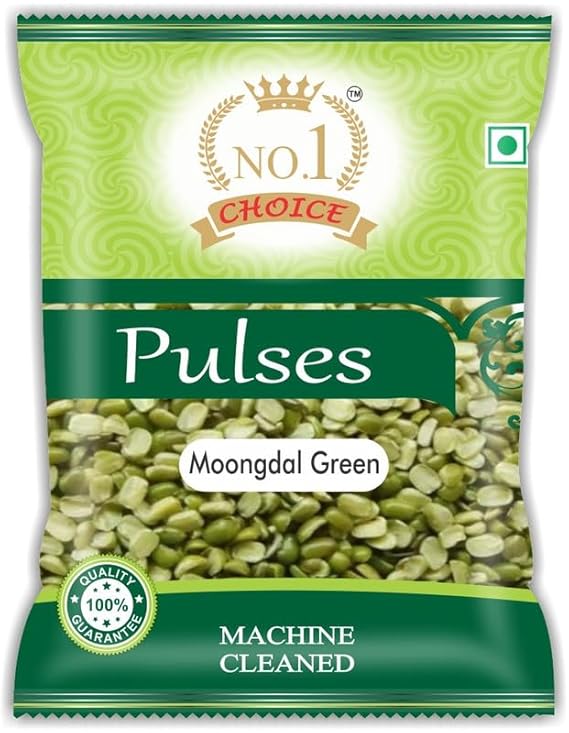 NO.1 CHOICE Green Moong Dal (Chilka / Split) | High Fiber, Helps in Weight Control, Rich in Essential Nutrients | Farm Fresh