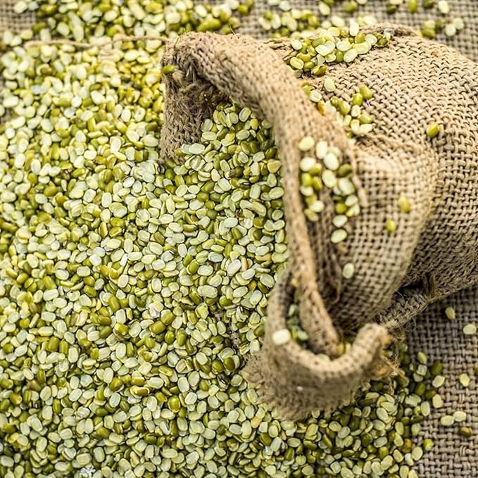 NO.1 CHOICE Green Moong Dal (Chilka / Split) | High Fiber, Helps in Weight Control, Rich in Essential Nutrients | Farm Fresh