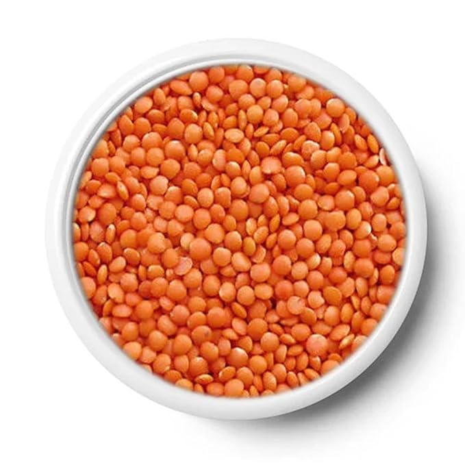 NO.1 CHOICE Masoor Dal Unpolished Red Lentils, High in Protein & Fiber, Gluten-Free, Ideal for Indian Cooking
