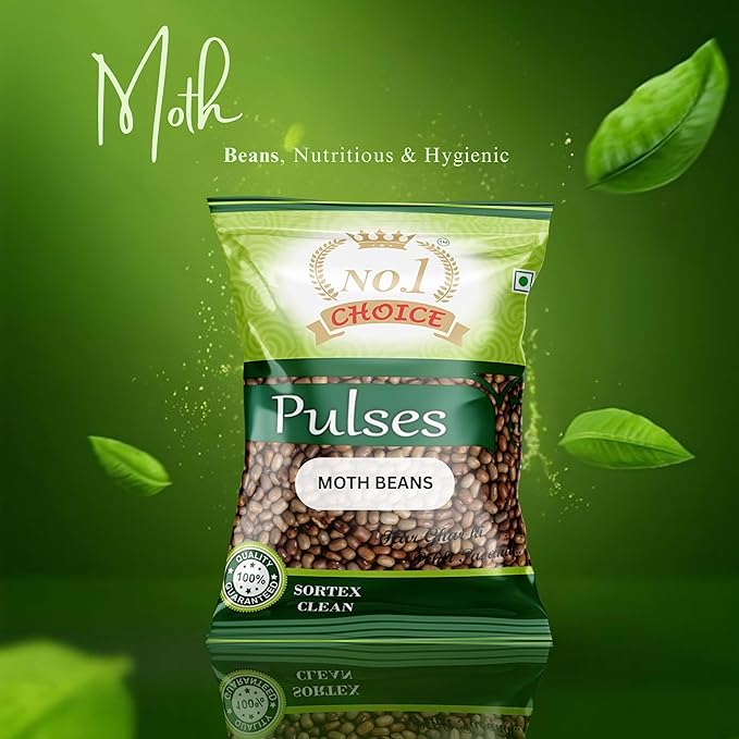NO. 1 CHOICE Moth Beans/Matki | Unpolished, High Protein & Fiber Rich | Sortex Cleaned, Stone-Free | Fast Cooking, Nutty Flavor | Ideal for Usal, Sprouts, Khichdi, Curries & Daily Meals
