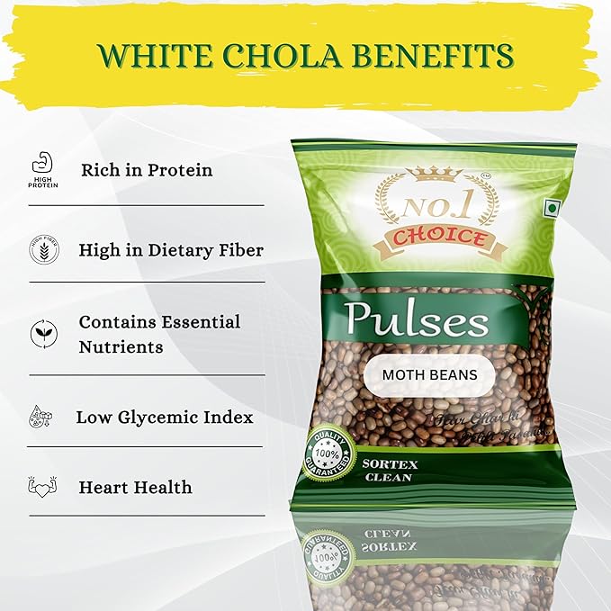 NO. 1 CHOICE Moth Beans/Matki | Unpolished, High Protein & Fiber Rich | Sortex Cleaned, Stone-Free | Fast Cooking, Nutty Flavor | Ideal for Usal, Sprouts, Khichdi, Curries & Daily Meals