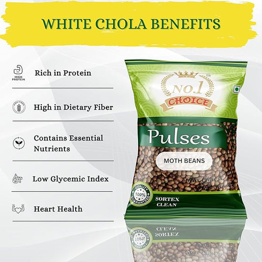 NO. 1 CHOICE Moth Beans/Matki | Unpolished, High Protein & Fiber Rich | Sortex Cleaned, Stone-Free | Fast Cooking, Nutty Flavor | Ideal for Usal, Sprouts, Khichdi, Curries & Daily Meals