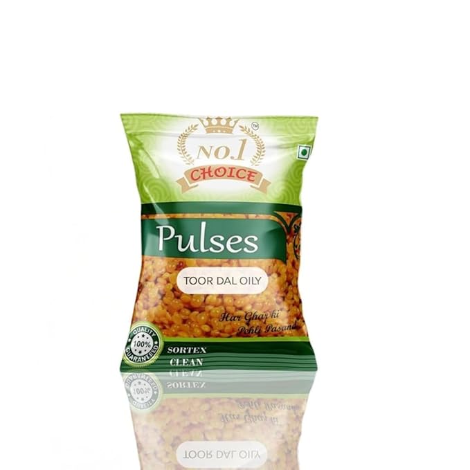 NO.1 CHOICE Toor Dal Oily | Premium Pigeon Peas Coated with Edible Oil | Rich in Protein & Flavor | Sortex Cleaned, Fresh & Easy to Cook | Ideal for Dal, Sambhar & Everyday Indian Recipes