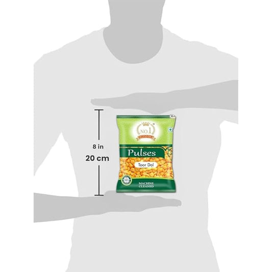 NO.1 CHOICE Premium Toor Dal/Arhar Dal | Unpolished, Sortex Cleaned & Hygienically Packed | Fast Cooking, Protein Rich | Ideal for Tadka, Dal Fry, Sambar, Rasam & Khichdi
