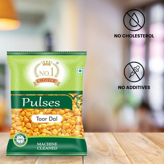 NO.1 CHOICE Premium Toor Dal/Arhar Dal | Unpolished, Sortex Cleaned & Hygienically Packed | Fast Cooking, Protein Rich | Ideal for Tadka, Dal Fry, Sambar, Rasam & Khichdi