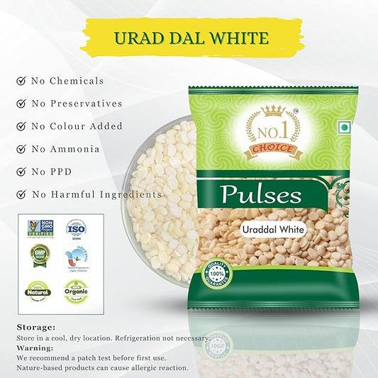 NO.1 CHOICE Premium Urad Dal White Unpolished High Protein & Fiber | Idli, Dosa & South Indian Cooking