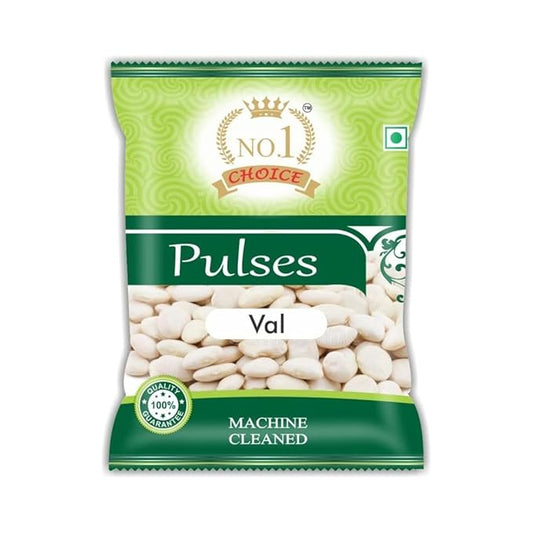 NO. 1 CHOICE Val Beans | Unpolished, High Protein & Fiber-Rich | Sortex Cleaned, Stone-Free | Soft Cooking, Rich Aroma & Authentic Taste | Ideal for Usal, Dal, Curries & Maharashtrian Recipes