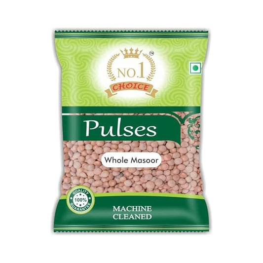 NO.1 CHOICE Whole Masoor Clean & Natural Red Lentils, Non-GMO, Gluten-Free, Packed in Food-Grade Material