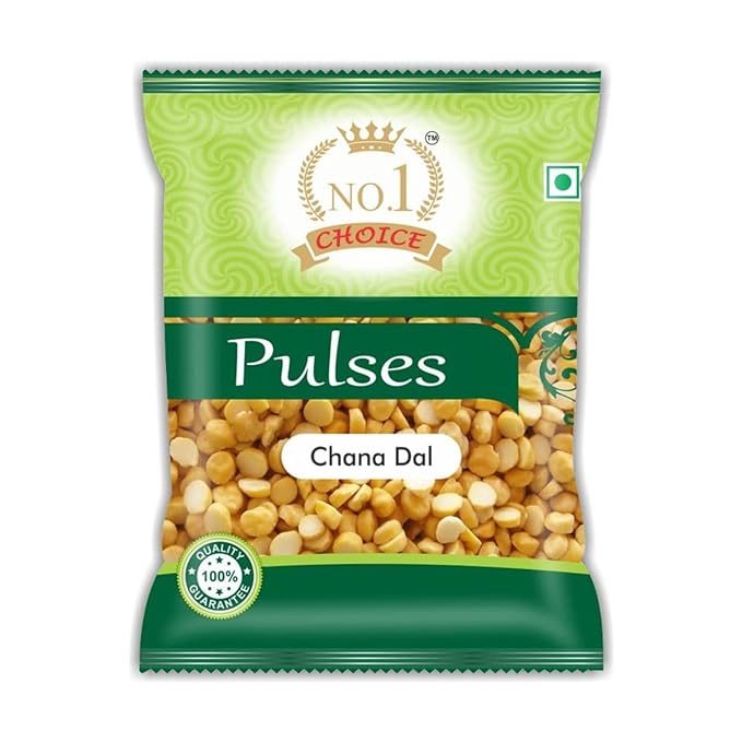 NO.1 CHOICE Premium Chana Dal | Unpolished, Protein-Rich, Sortex Cleaned Split Bengal Gram | Fast Cooking & High Fiber | Ideal for Dal Fry, Besan Preparation, Chutneys & Indian Daily Meals