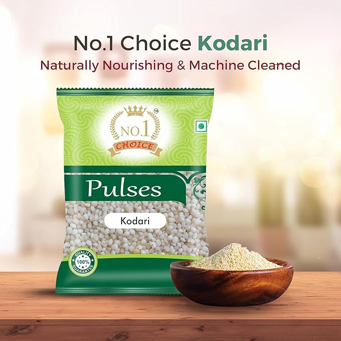 NO.1 CHOICE Kodo Millet | Unpolished, Gluten-Free & Fiber Rich | High Protein, Low GI Ancient Grain | Cleaned, Stone-Free & Hygienically Packed | Ideal for Khichdi, Upma, Pongal & Healthy Meals