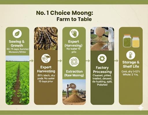 NO.1 CHOICE Whole Green Moong (Sabut Moong) | Rich in Antioxidants, Enhances Immunity, High Protein | Unpolished & Natural