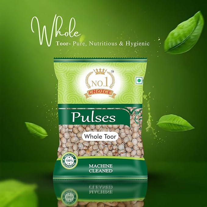 NO.1 CHOICE Toor Whole | Natural & Fresh Arhar Dal | Protein-Rich & Easy to Cook | No Preservatives | Ideal for Traditional Dal, Sambhar, Khichdi & Everyday Indian Recipes