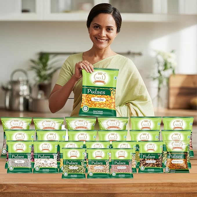 NO.1 CHOICE Toor Whole | Natural & Fresh Arhar Dal | Protein-Rich & Easy to Cook | No Preservatives | Ideal for Traditional Dal, Sambhar, Khichdi & Everyday Indian Recipes